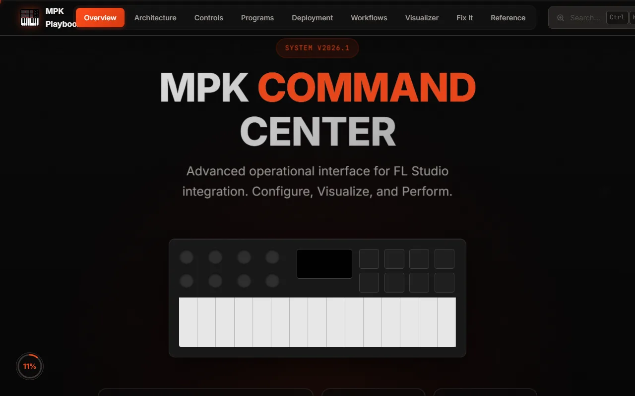 MPK Command Center screenshot